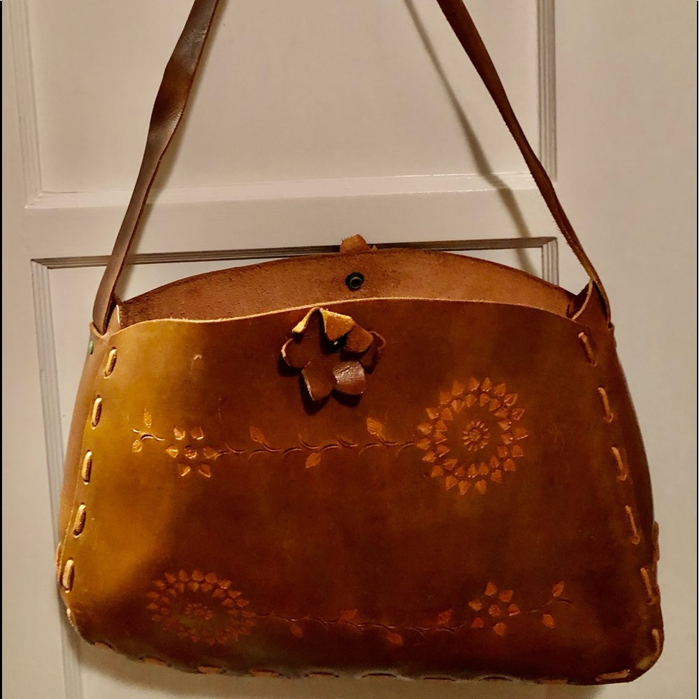 Vintage Wabag 100% Hand Tooled Large Bag